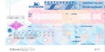 postbank cheque