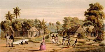 Plantage Suriname rond 1860 Rijksmuseum