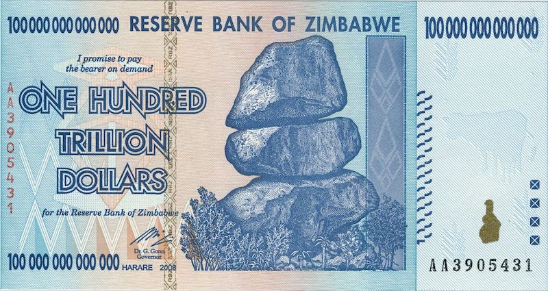 Zimbabwe one trillion dollar