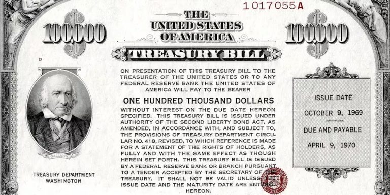 US treasury bill